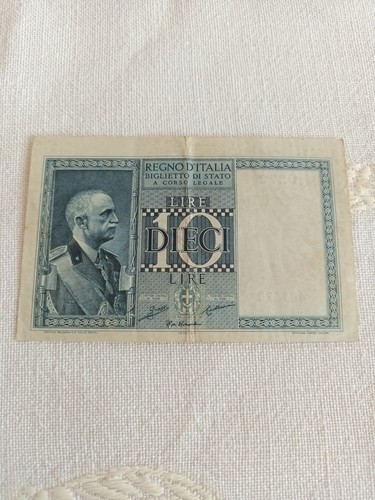 Banconota regno italia 10 - banconota,