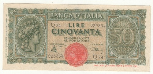 Lire 1944 pick - 74, qfds