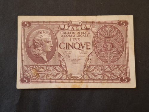 Banconota lire 1944 regno - banconota,