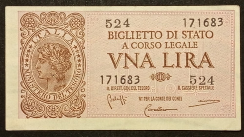 Lira lire 1944 sup fds - lira, regno