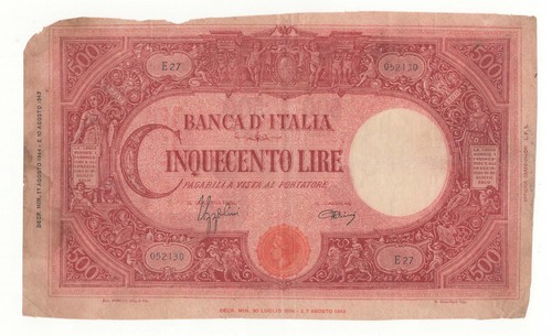 500 lire grande - lire,