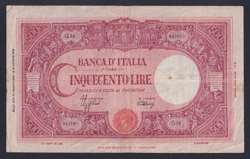 Banconota italia 500 - banconota,