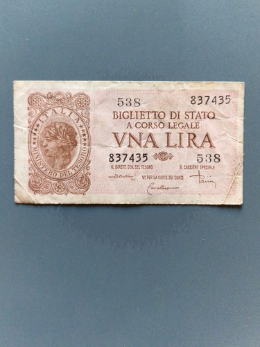 Banconota una lira 20 - una,
