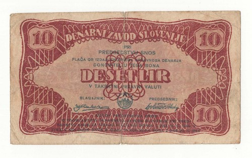 Slovenia lire 1944 - 10,