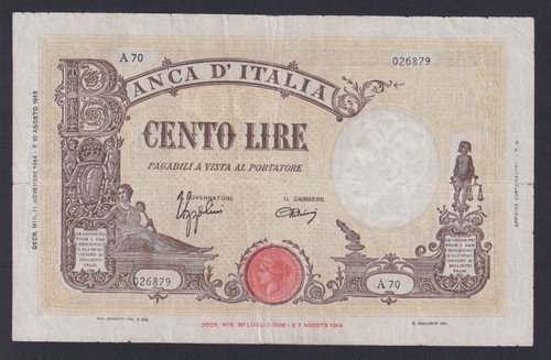 Banconota italia 100 - banconota,