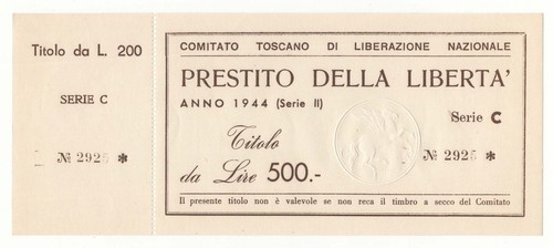 500 lire comitato toscano - lire,