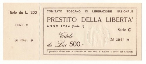 500 lire comitato toscano - lire,