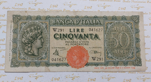 Lire italia turrita decreto - 50,