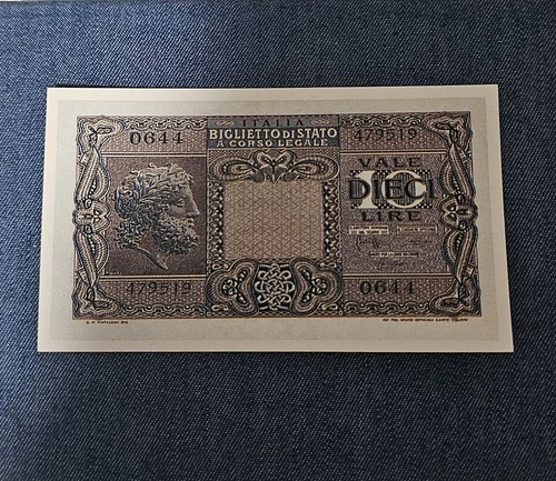 Riproduzione 10 lire - 10,