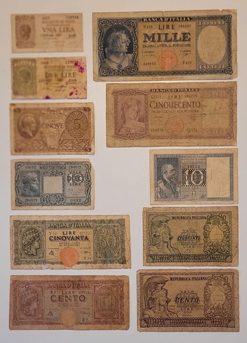 Italia lotto banconote 1 - italia, 11