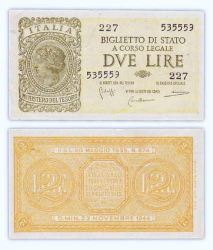 Lire 1944 italie - /, italia
