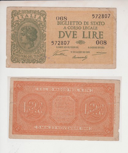 Lire luogotenenza 1944 - lire,