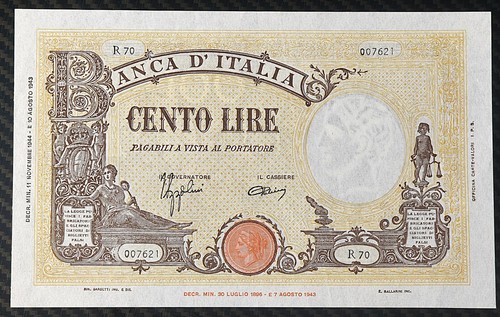 100 lire barbetti grande - grande, b