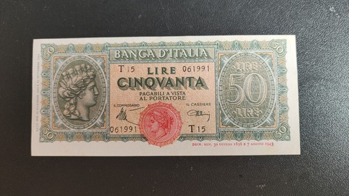 Lire 1944 stampa alta - lire,