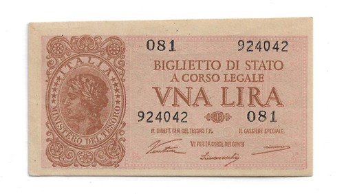 Lira 1944 italia aunc - 1,