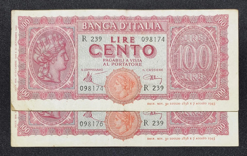 100 lire italia turrita - lire,