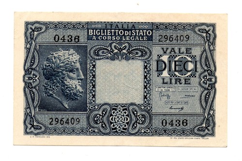 Italia banconota 10 - -,