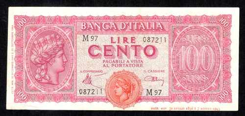 100 lire italia turrita - 100,