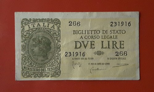Banconota lire 11 1944 - banconota,