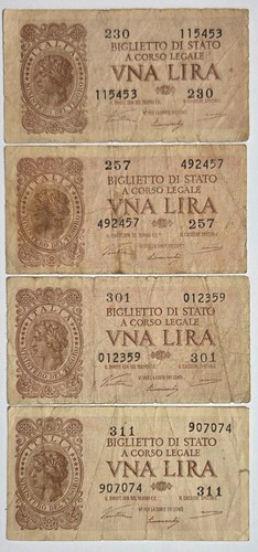 Lotto banconote lira - lotto, 4