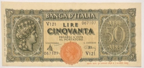 Cinquanta lire italia - cinquanta,