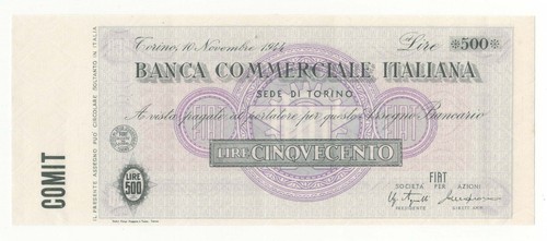 Assegno taglio fisso 500 - assegno,