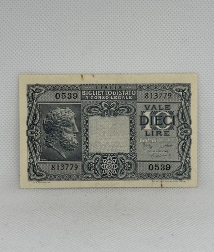Banconota italia 10 lire - /, /