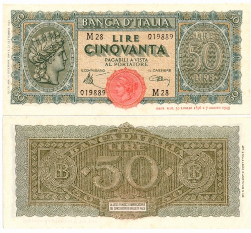Regno luogotenenza 50 lire - regno,,