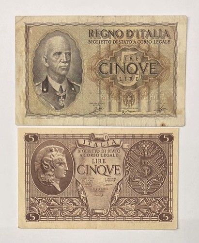 Lotto banconote regno - lotto, 2
