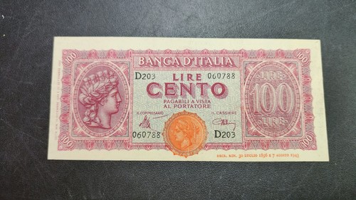 100 lire 1944 turrina - , come