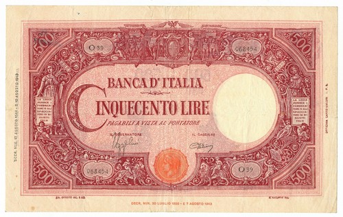 500 lire barbetti grande - grande, c