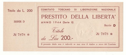 200 lire comitato - 200, toscano