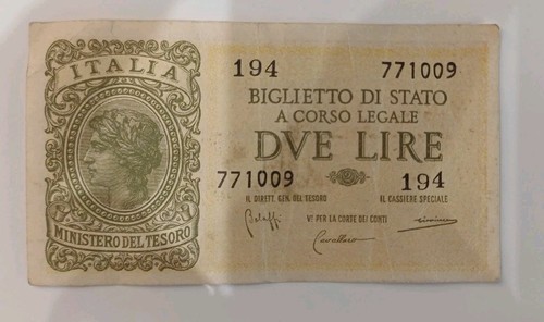 Banconota due lire regno - lire,