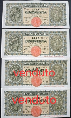 Lire italia turrita - 50,
