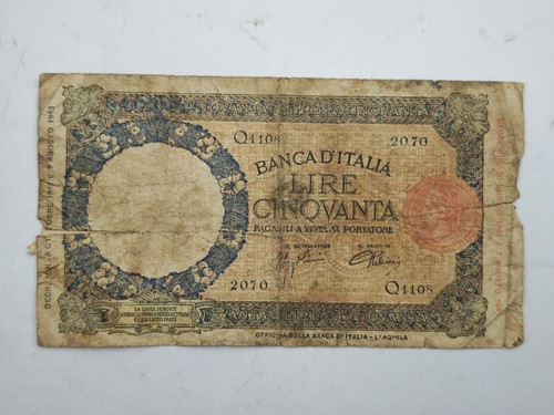 Banca italia banconota 50 - banconota,