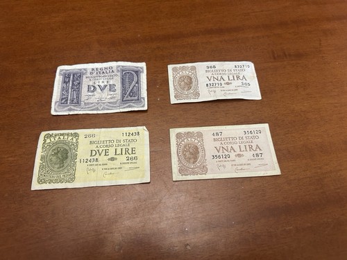 Banconote italia lira - 1, e