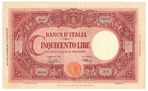 500 lire barbetti grande - grande, c