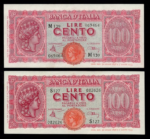 Italy lire 100 per fds - per, 1