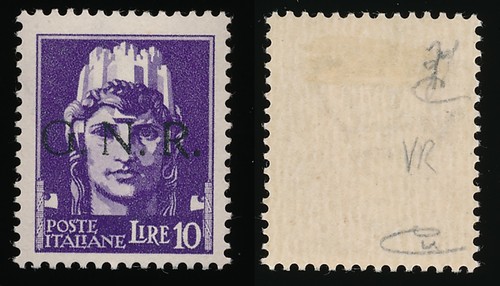 1944 italia rsi - g.n.r., lire
