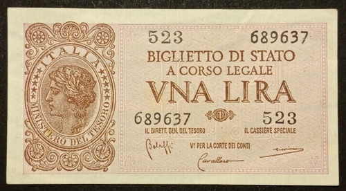 Lira lire 1944 sup - lira,