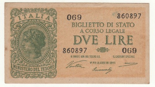 Italia lire 1944 qfds - 1944,