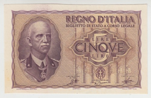 Banconota lire regno - lire,
