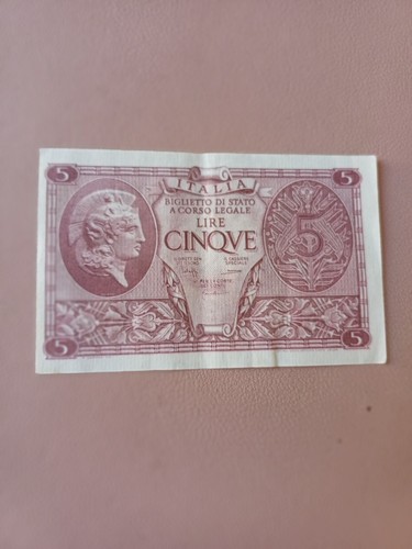 Banconota lire regno - 5,