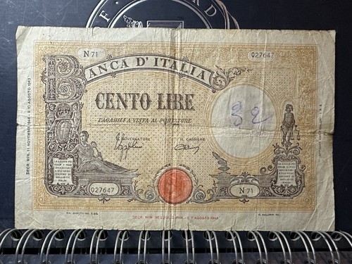 Banconota 100 lire grande - , b