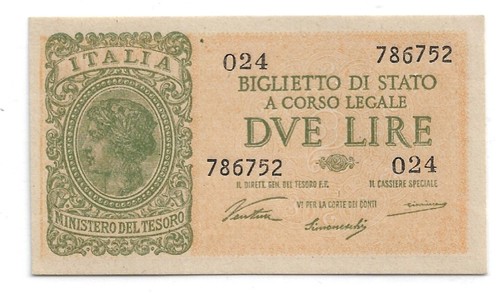 Lire 1944 italia unc - 2,