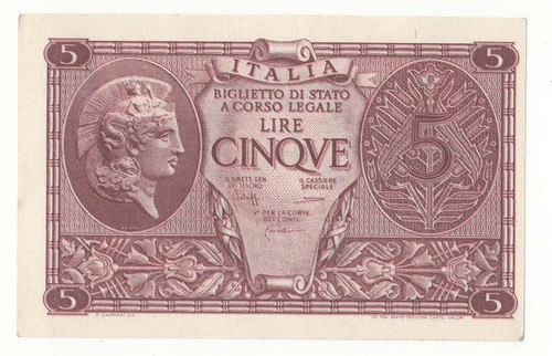 Lire biglietto stato - 5, di